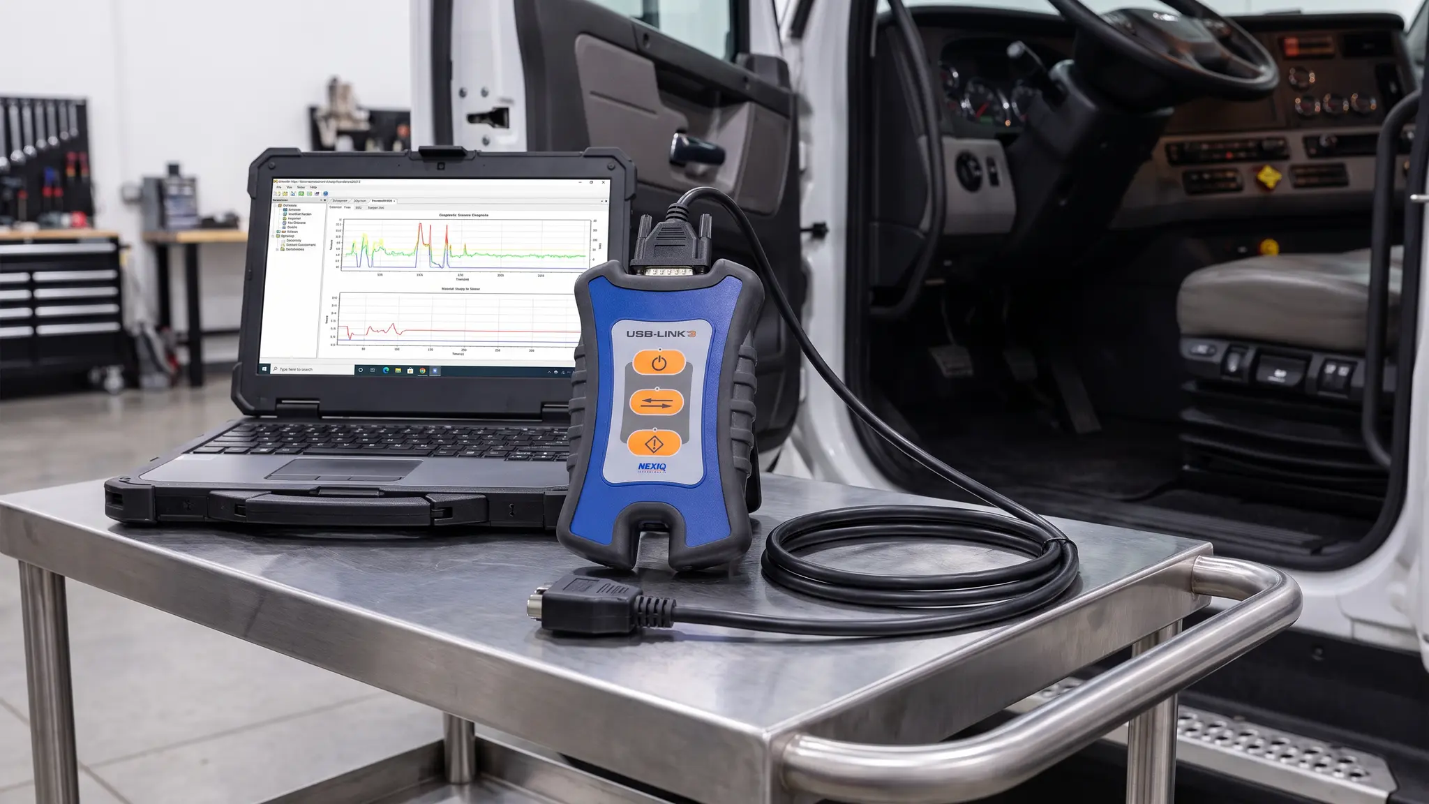 Nexiq USB Link 3 Wired Edition Review 2026 - Vehicle Coverage 2 Nexiq USB Link 3 Wired Edition garage setup