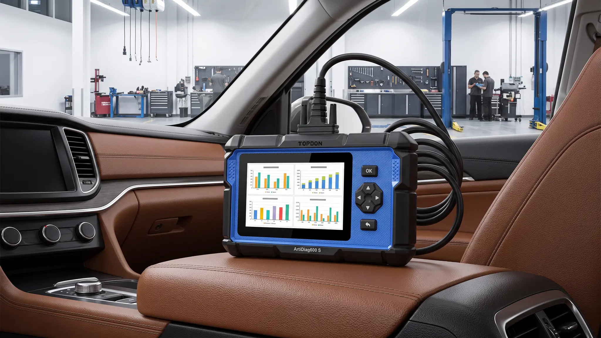 TOPDON AD600S garage setup