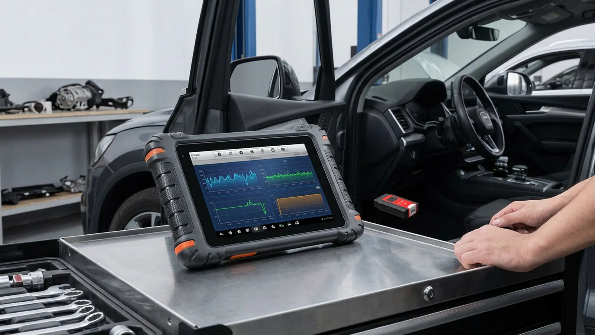 Autel MaxiSYS MS906 Pro-TS garage setup