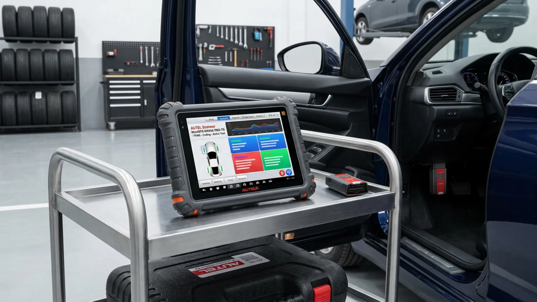 Autel MaxiSYS MS906 Pro-TS garage setup