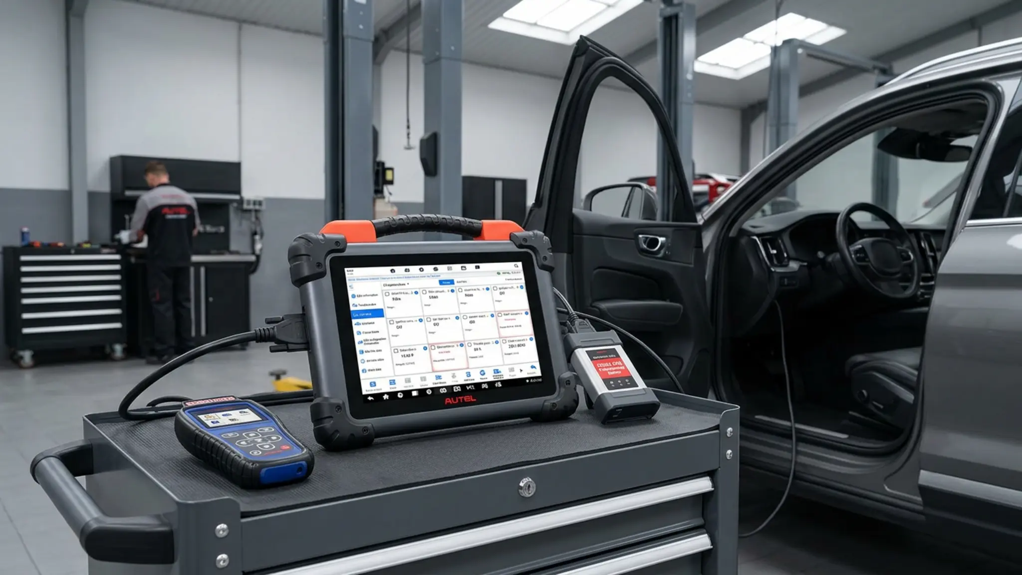 Autel MaxiSYS MS908S Pro II garage setup