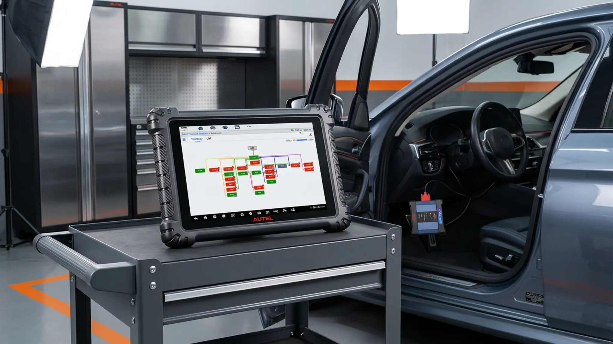 Autel MaxiSYS Ultra garage setup