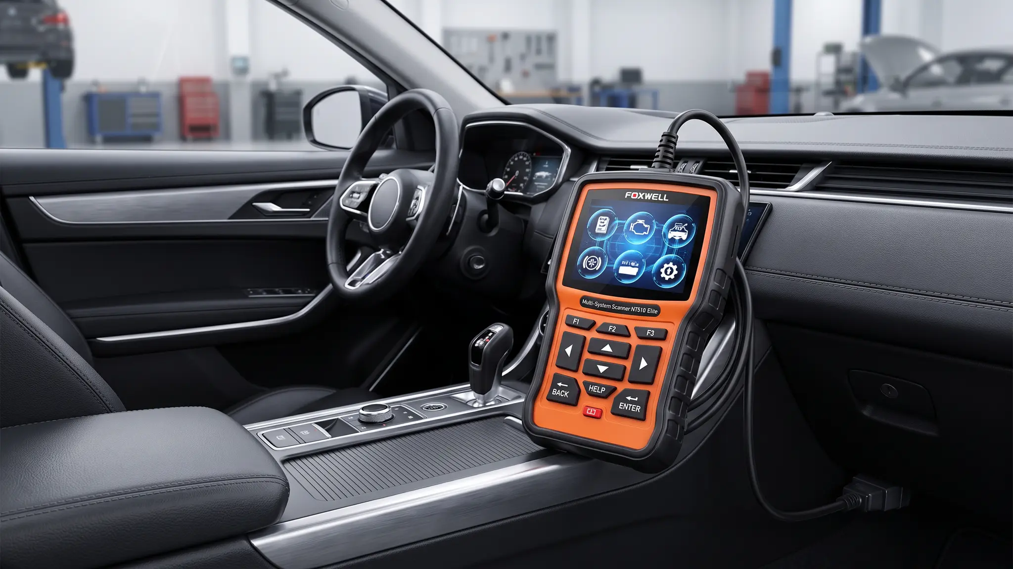 FOXWELL NT510 Elite Honda Acura Review 2026 - Bidirectional Value 2 FOXWELL NT510 Elite Honda Acura garage setup