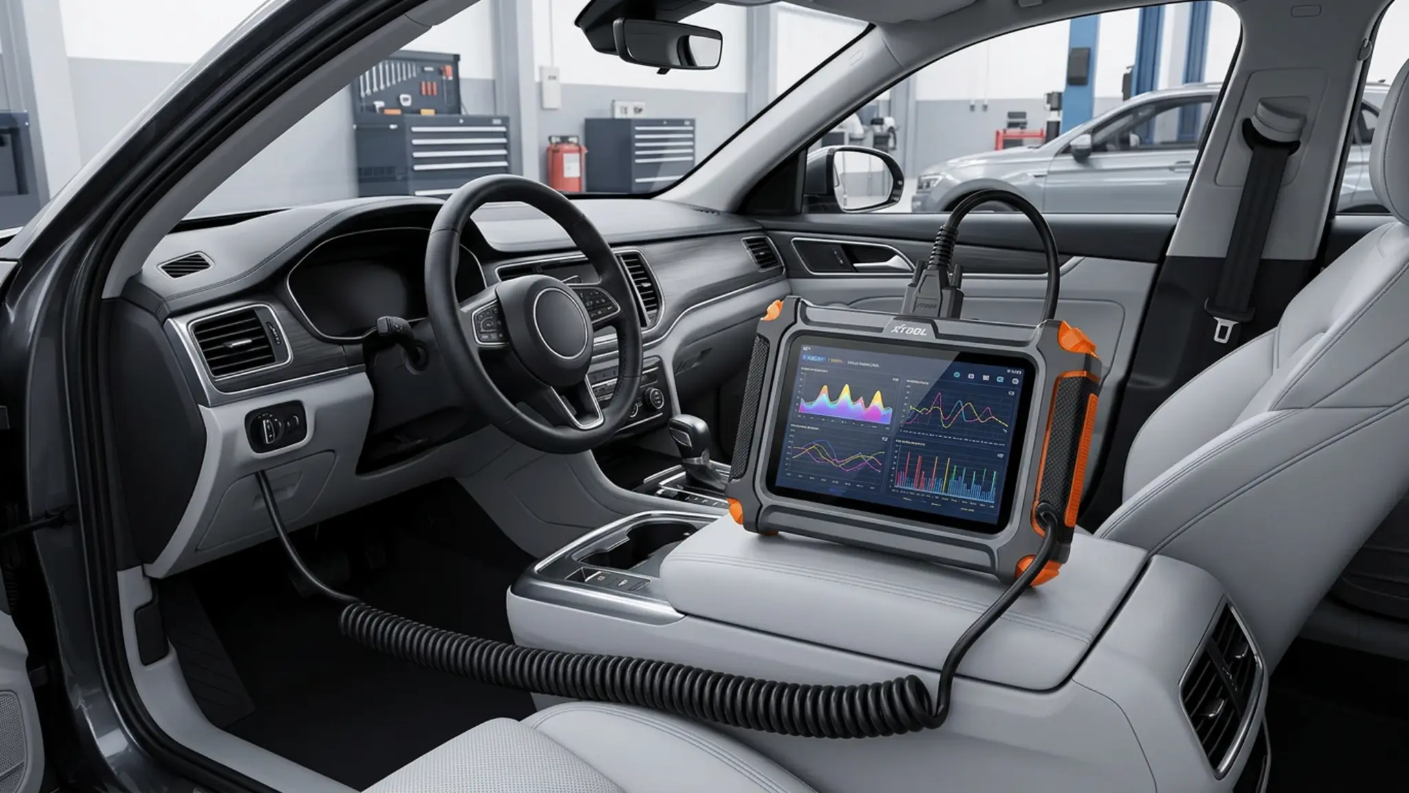 XTOOL D6S Review 2026 - Vehicle Coverage and Updates 2 XTOOL D6S garage setup