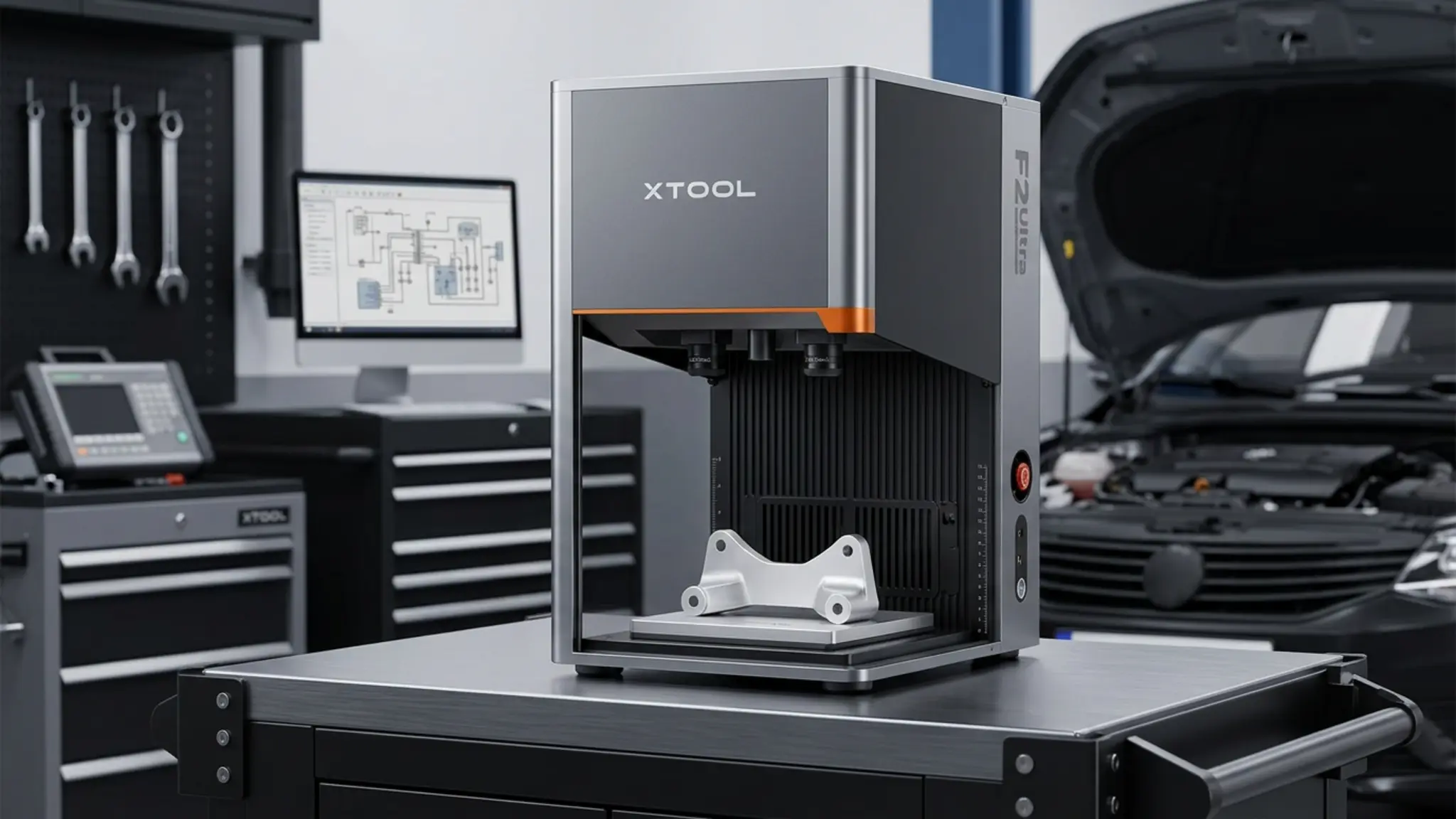 xTool F2 Ultra garage setup