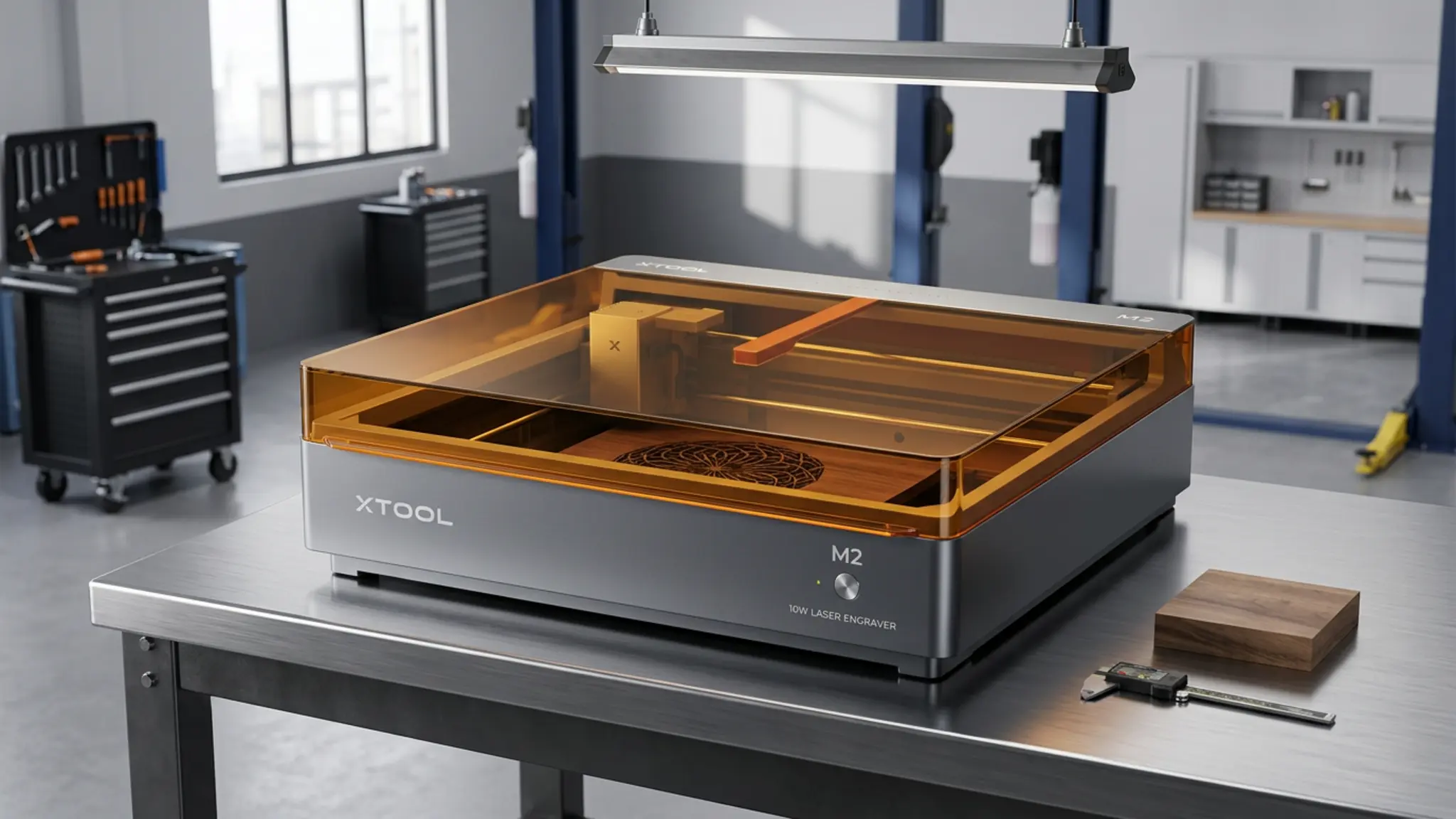 xTool M2 10W Laser Engraver Review 2026 - Workshop Footprint 1 xTool M2 10W Laser Engraver product view