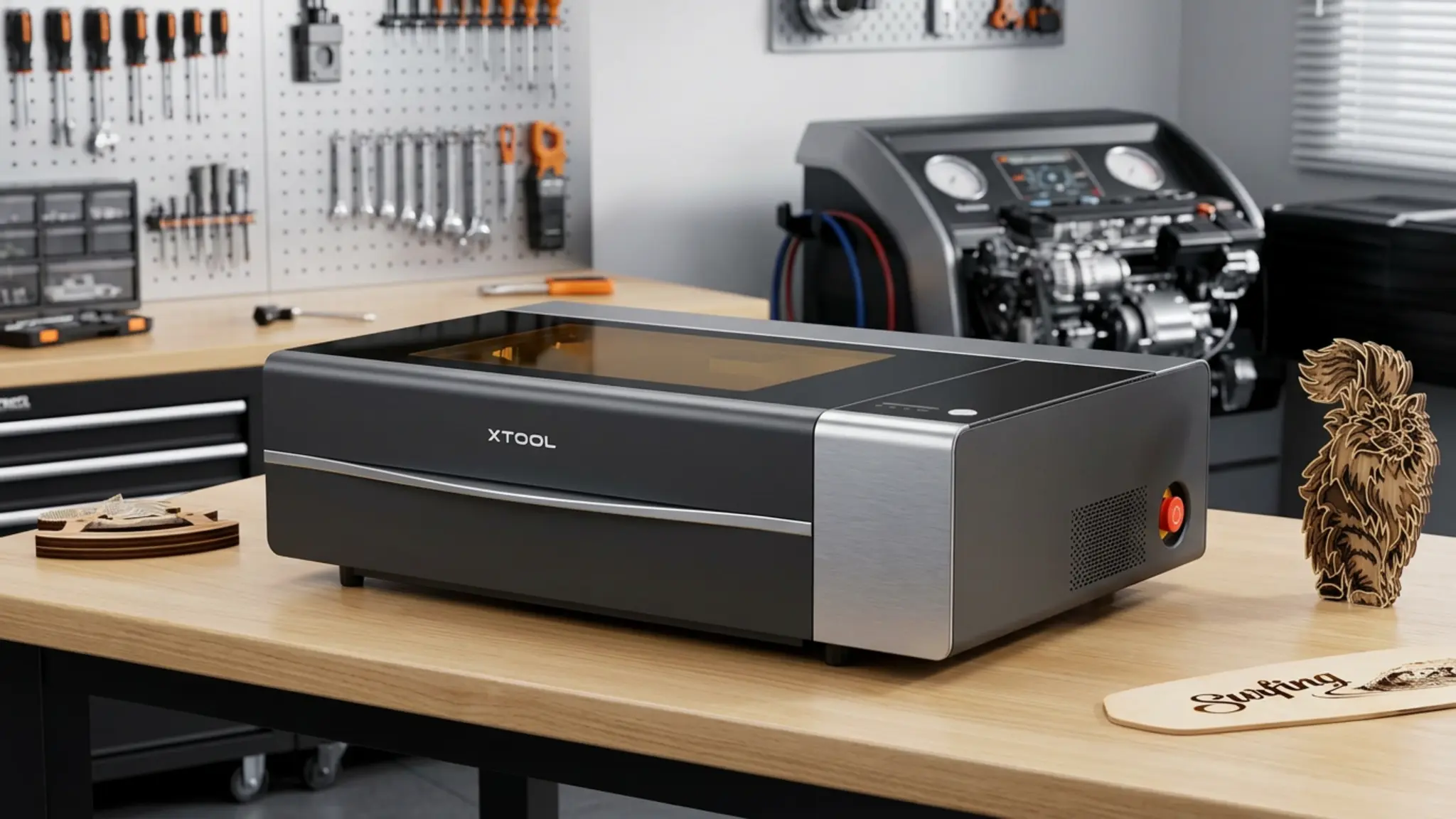 xTool P2S CO2 Laser Cutter Review 2026 - Workshop Footprint 1 xTool P2S CO2 Laser Cutter product view